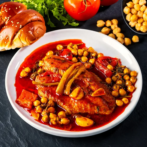 סלמון עם שעועית ירוקה